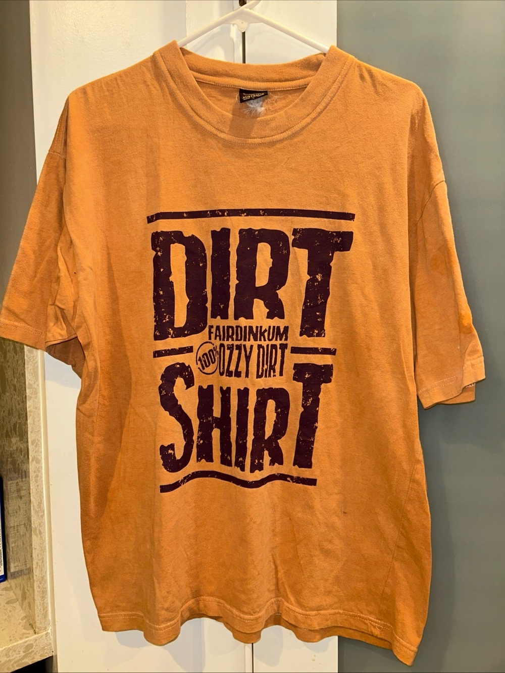 Dirt Shirt Fairdinkum 100% Ozzy Dirt Men’s Large Crew Neck T Shirt